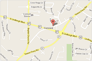 South County location on a map